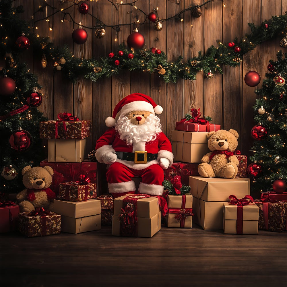 Toile De Fond Noël Atelier Du Père Noël Vitrine Cabine Photo BRP10-629