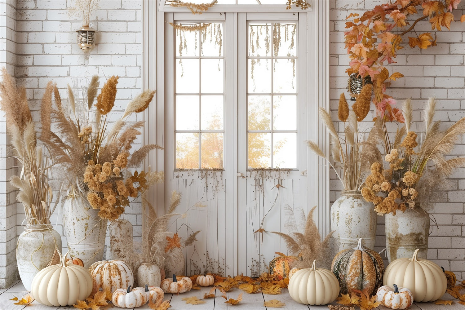 Toile de fond Accents floraux bohème charme automnal BRP10-70