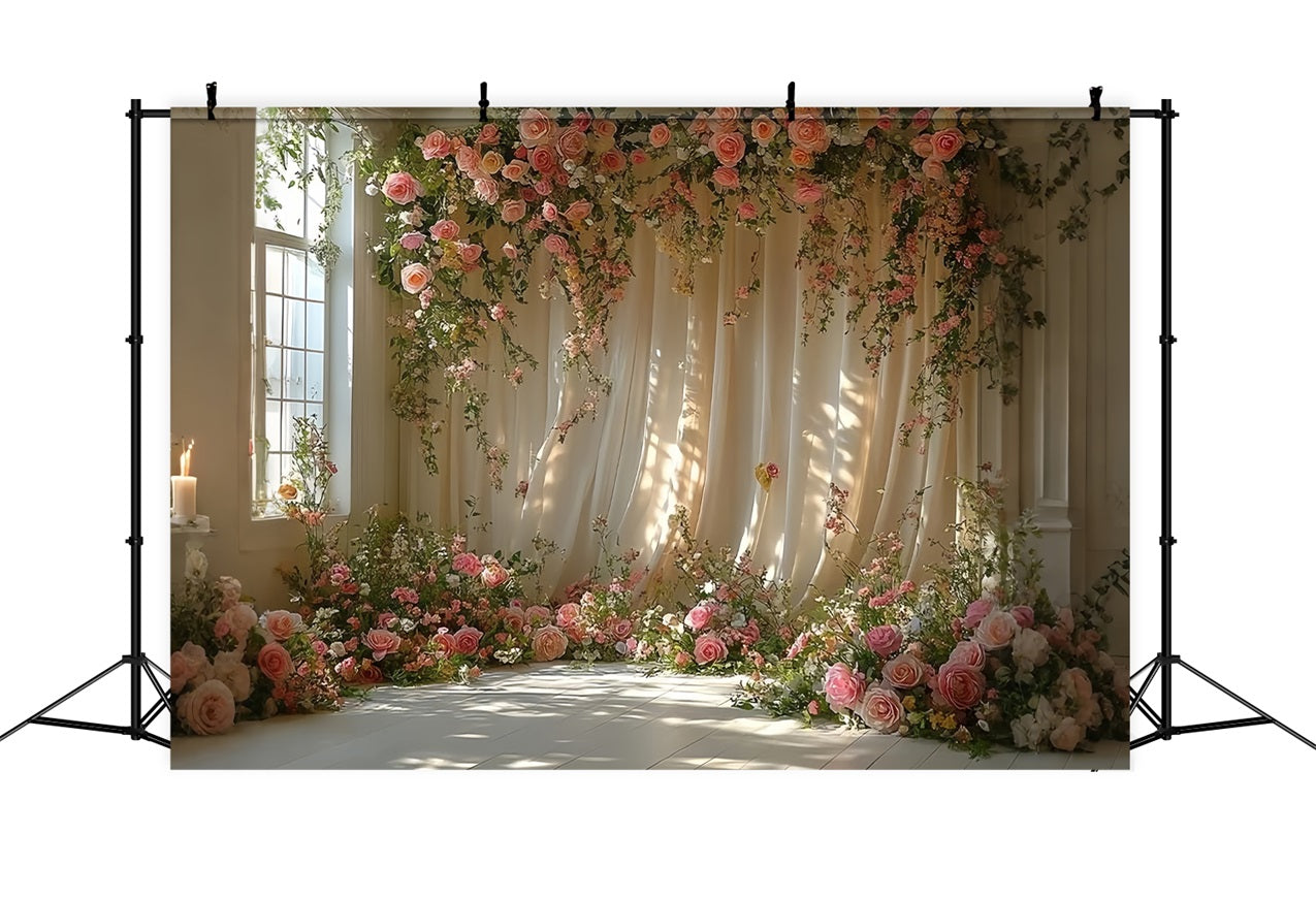 Toile de fond Décor d'arche florale bohème de rêve BRP10-92