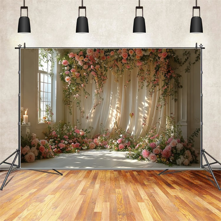 Toile de fond Décor d'arche florale bohème de rêve BRP10-92