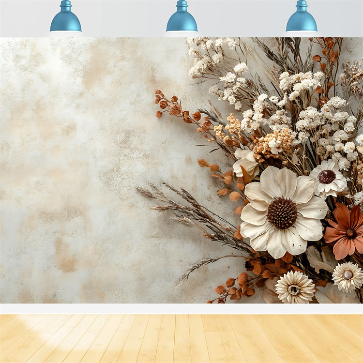 Toile de fond Arrangement floral séché minimaliste bohème BRP10-96