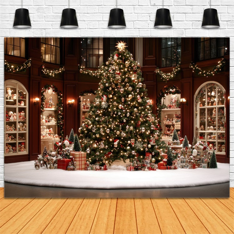 Toile de fond de Noël Arbre Célébration Somptueuse BRP11-204