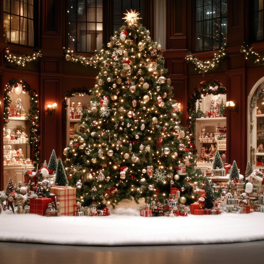 Toile de fond de Noël Arbre Célébration Somptueuse BRP11-204