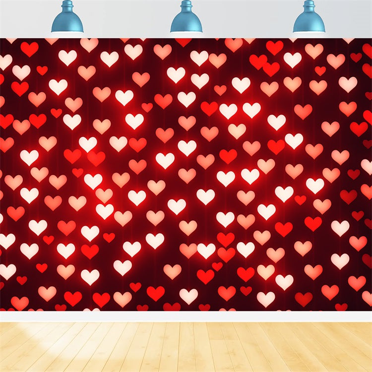 Toile de fond Saint-Valentin Idées Cœurs Rouges Romantiques BRP11-451