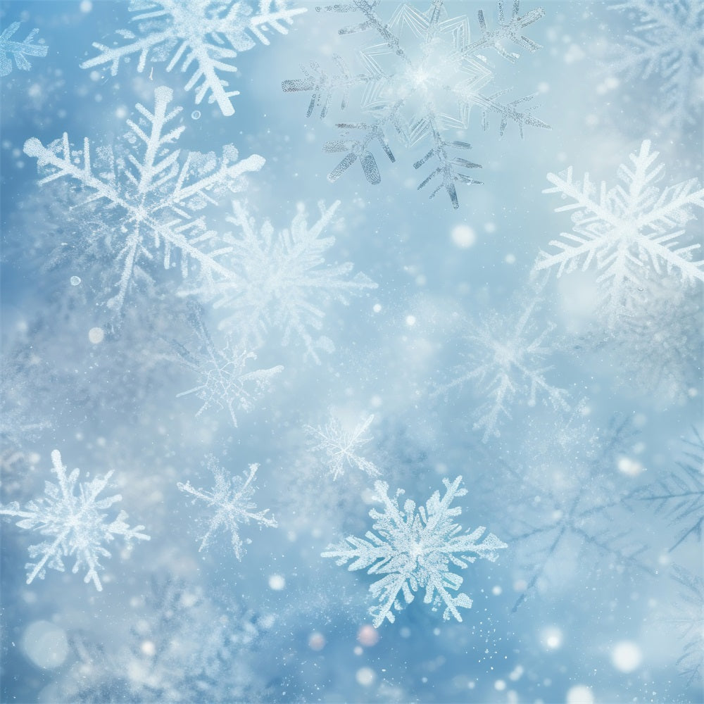 Toile de fond Hiver Magie Flocons de Neige Tombant BRP11-459