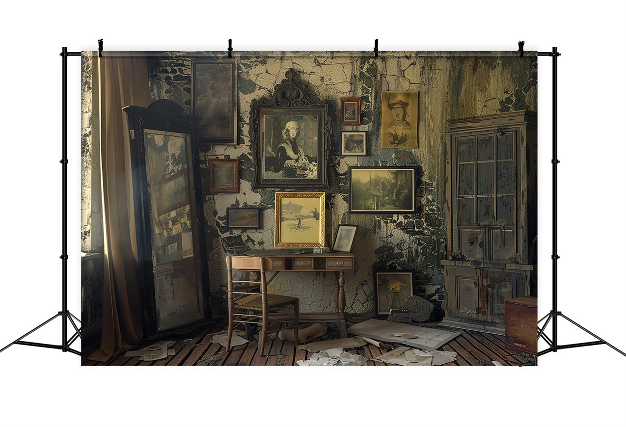 Toile de fond Photographie Vintage Décor Chambre Meubles Antiques BRP11-563