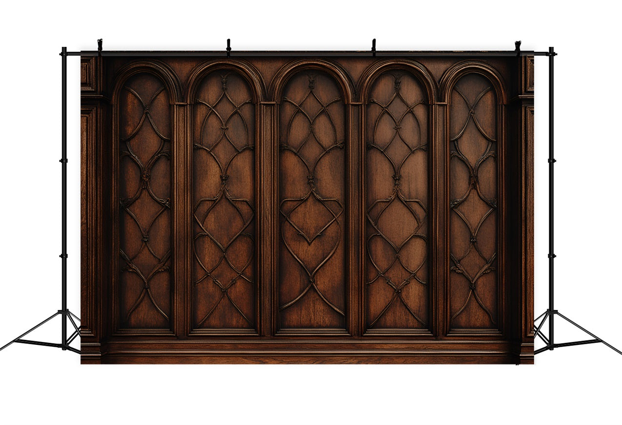 Toile de fond Vintage Mur Rétro Décor Sculpté Bois BRP11-567