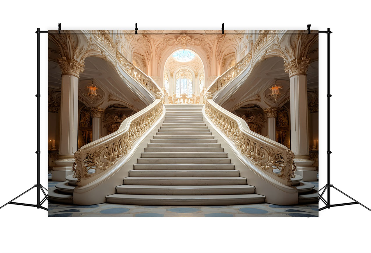 Toile de fond Vintage Escalier Sculptures Intriquées BRP11-598