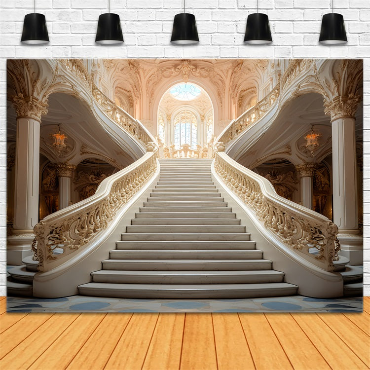 Toile de fond Vintage Escalier Sculptures Intriquées BRP11-598