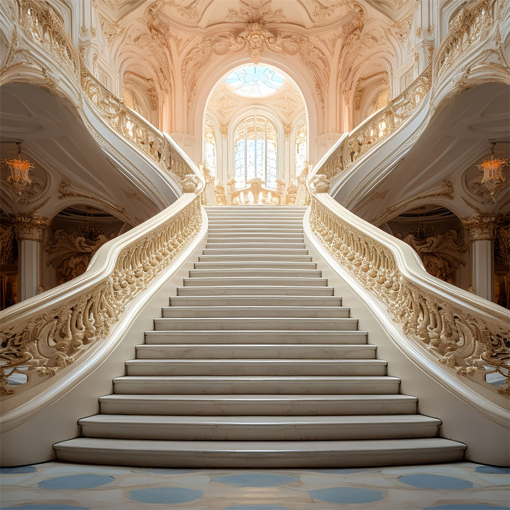 Toile de fond Vintage Escalier Sculptures Intriquées BRP11-598