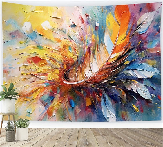 Toile de fond Graffiti Design Abstrait Plume Énergique BRP12-116