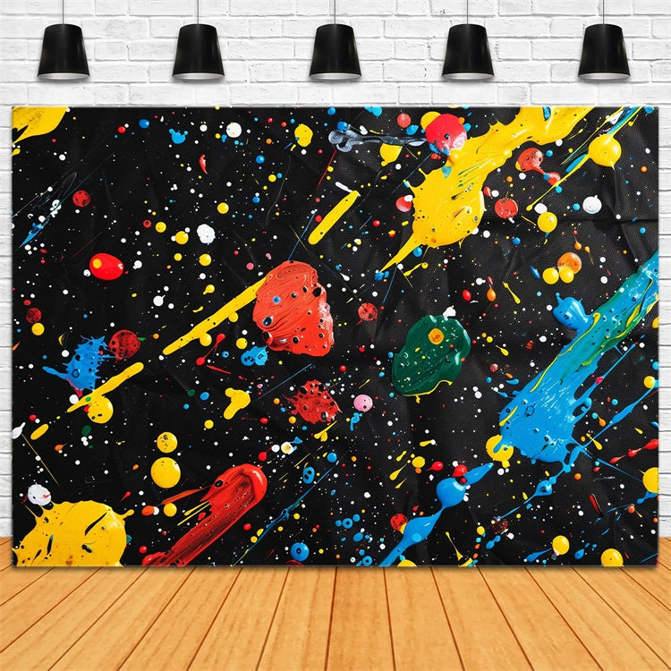 Toile de fond Graffiti Design Taches de Peinture Abstraites BRP12-137