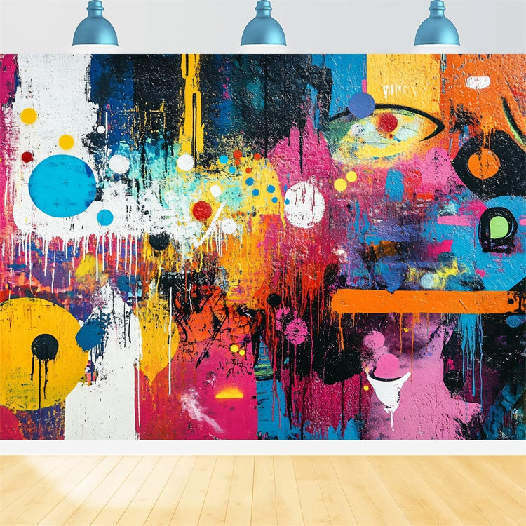 Toile de fond Graffiti Mur Abstrait Peinture Vif BRP12-157