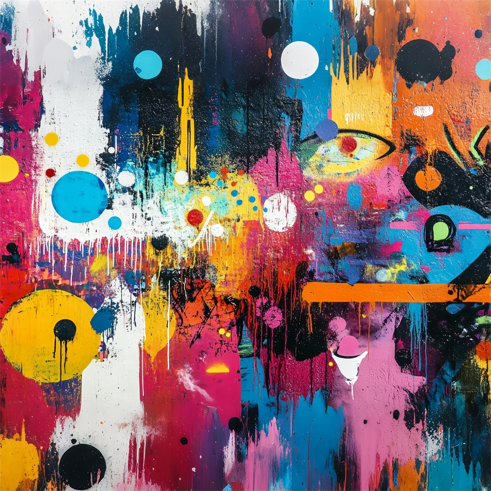 Toile de fond Graffiti Mur Abstrait Peinture Vif BRP12-157