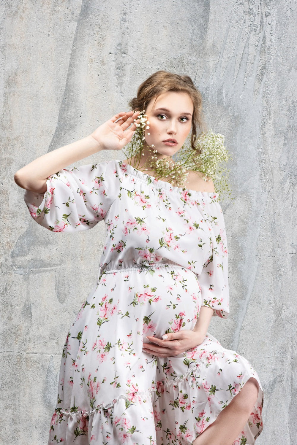 Toile de fond Maternité Photographie Mur Artistique Texturé Gris BRP12-16