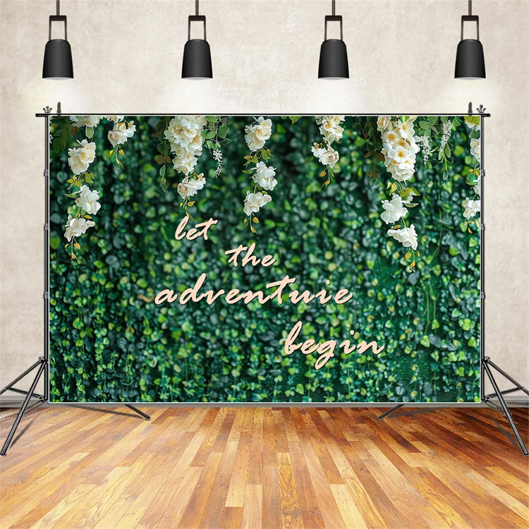 Toile de fond Mariage Élégante Végétation Mur Photo Fleurs Suspendues BRP12-361