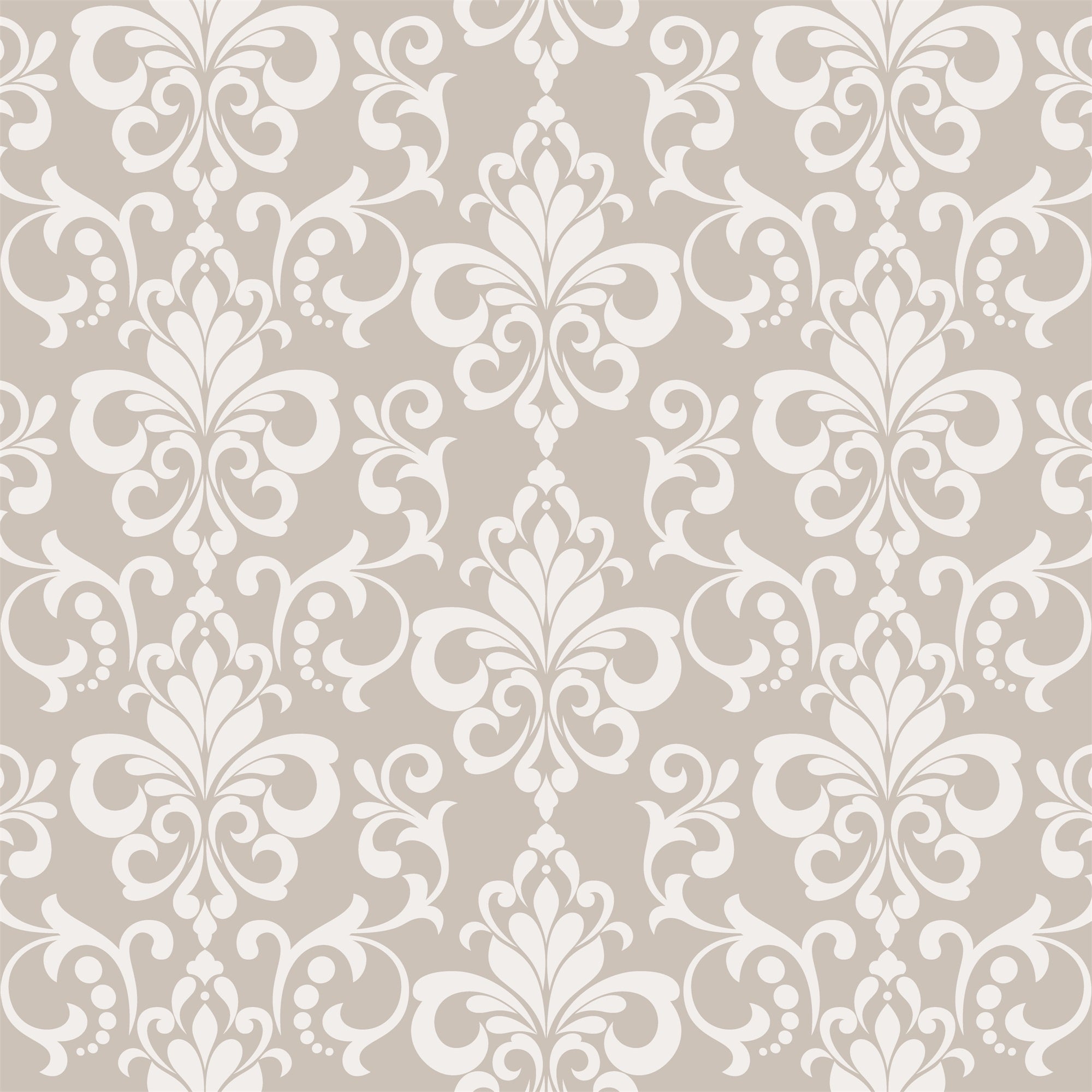 Toile de fond Damassé Beige,Clair Design Symétrique Royal BRP12-601