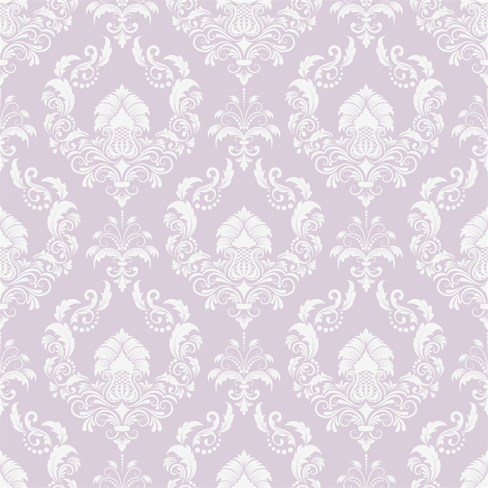 Toile de fond Photographie Damassé Motif Floral Lavande Douce BRP12-606