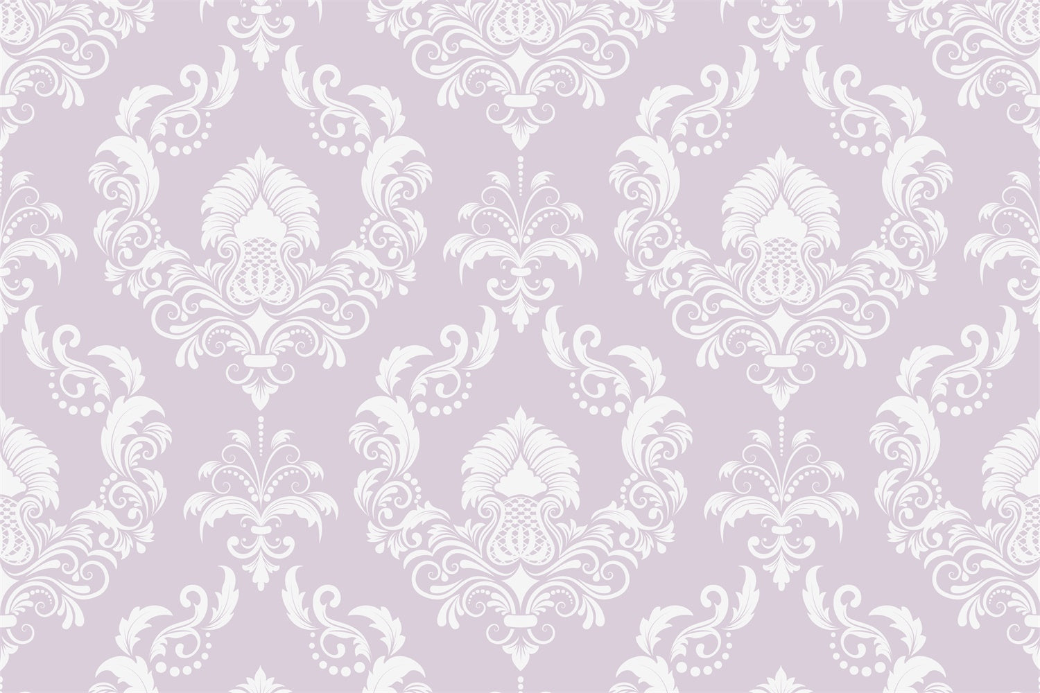 Toile de fond Photographie Damassé Motif Floral Lavande Douce BRP12-606