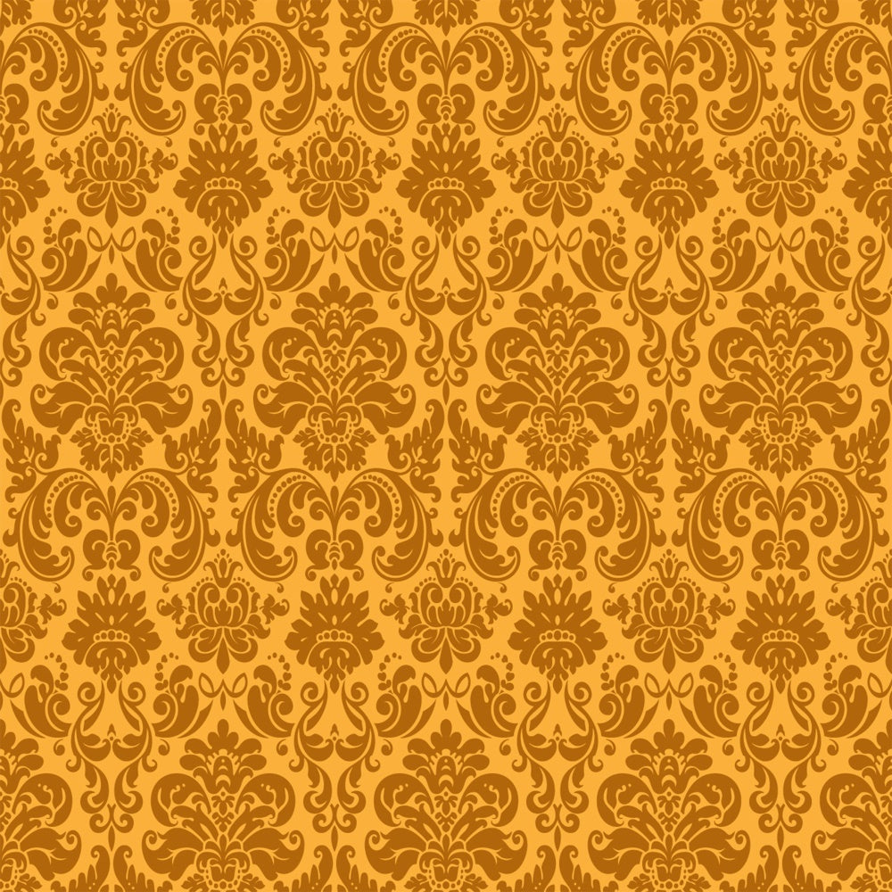 Toile de fond Photographie Damassé Baroque Ornemental Doré BRP12-616
