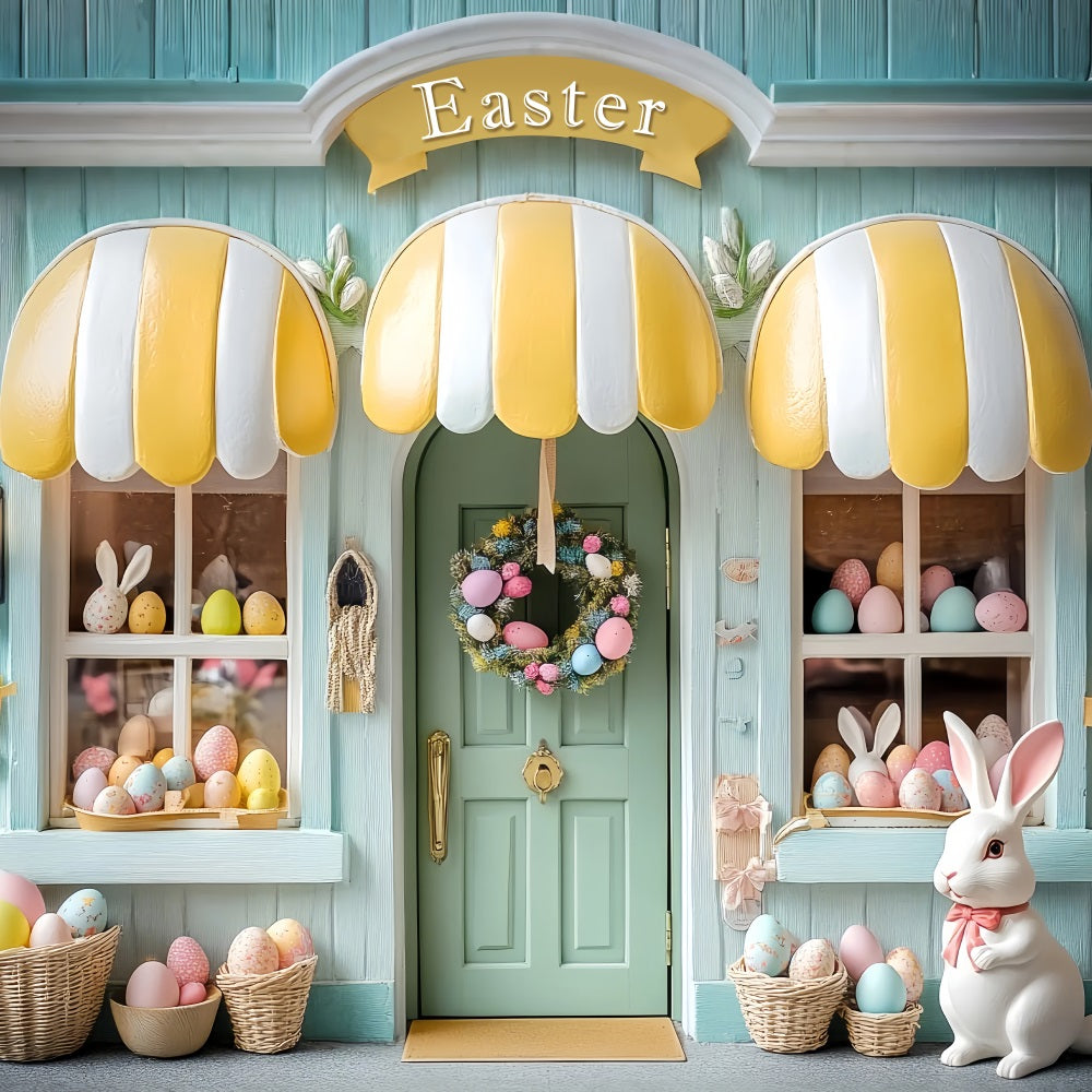 Toile de fond Pâques Vitrine Lapin Figurine BRP12-733