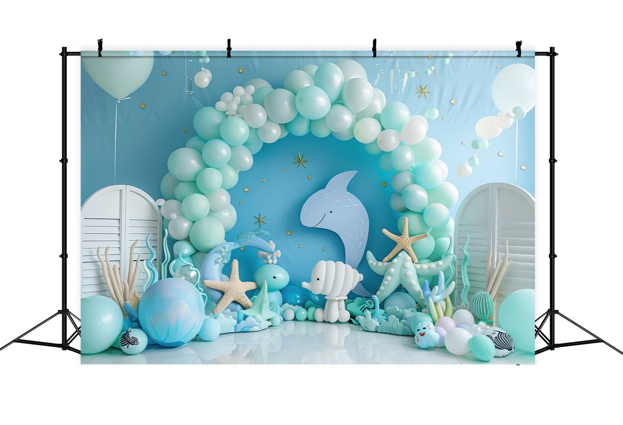 Toile de fond Sirène Fête Archi-Océanique Arch Ballon Délice BRP12-91