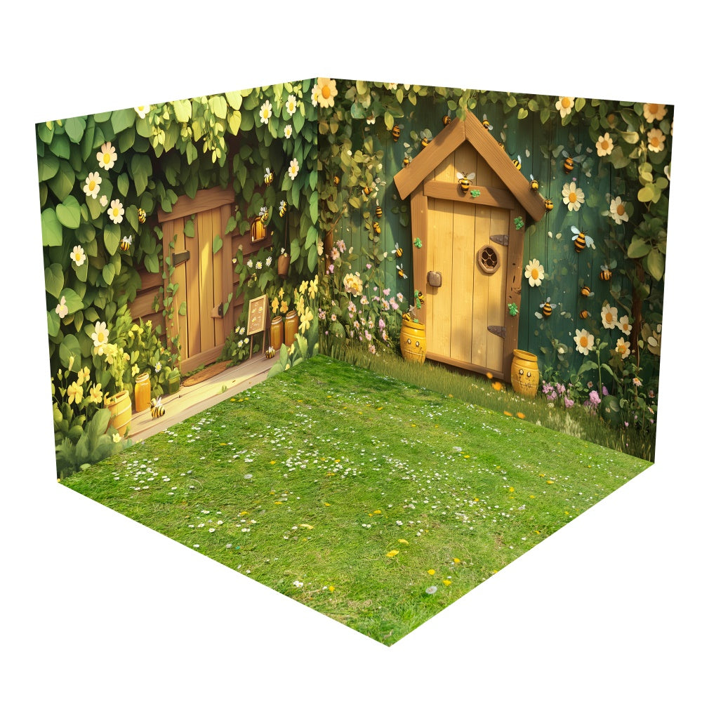 Ensemble de Salle Charmant Jardin Abeilles Cottage BRP2-10