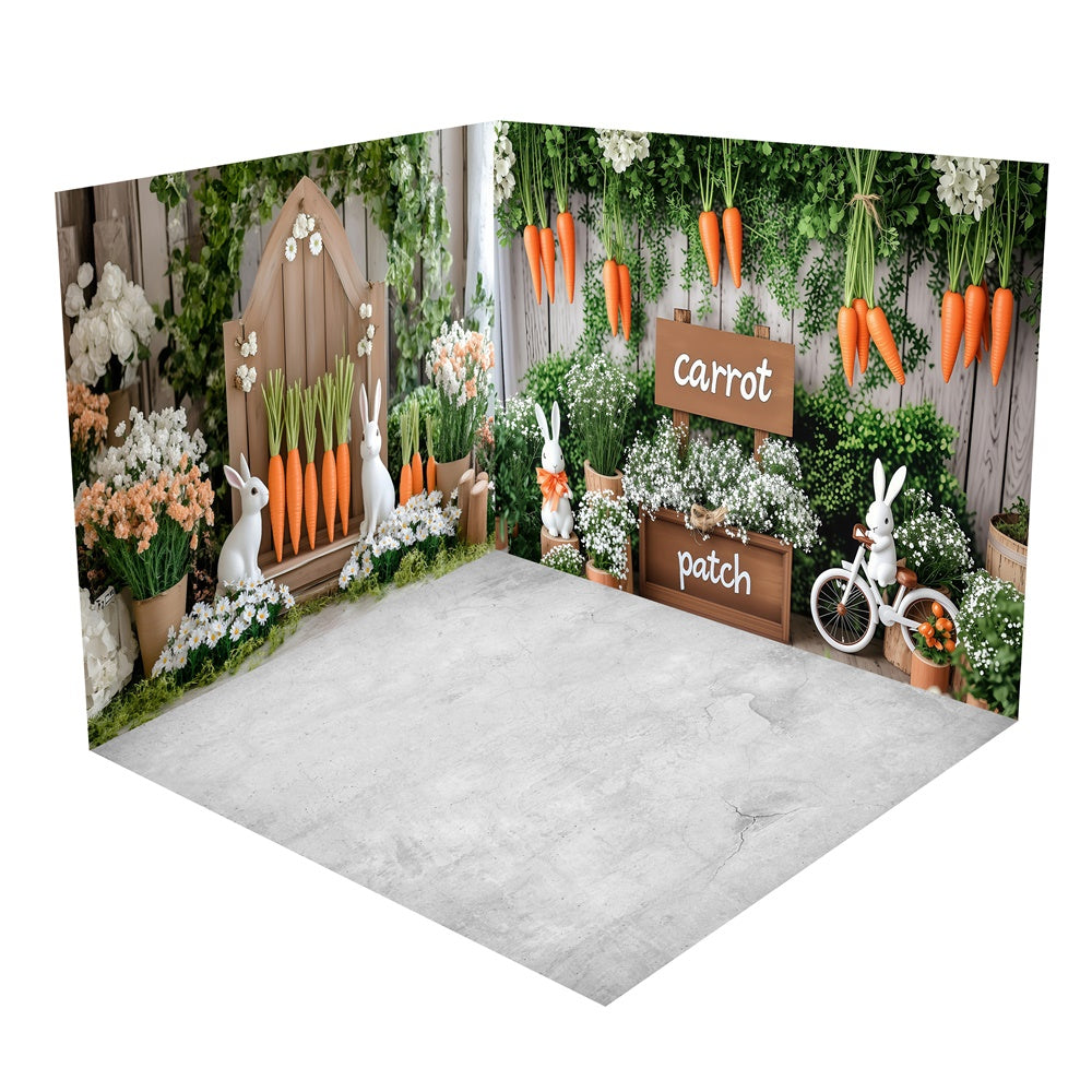 Ensemble de Salle Récolte de Carottes Lapin de Pâques BRP2-19
