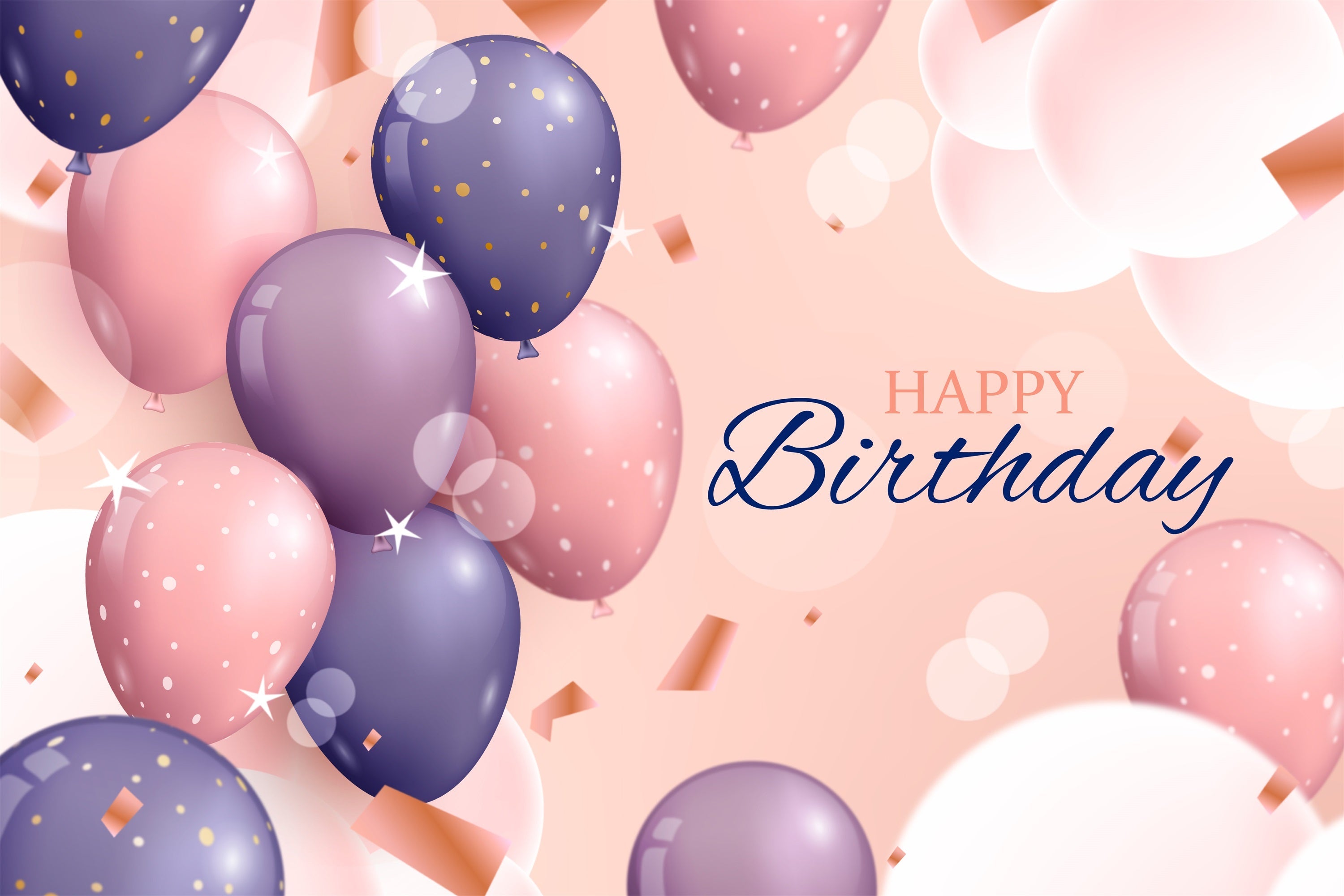 Toile de fond Photo Anniversaire Ballons Flottants Étincelants BRP2-236