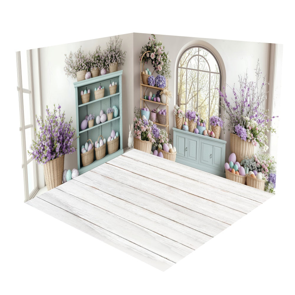 Ensemble de Salle Œufs de Pâques Lavande Pastel BRP2-25