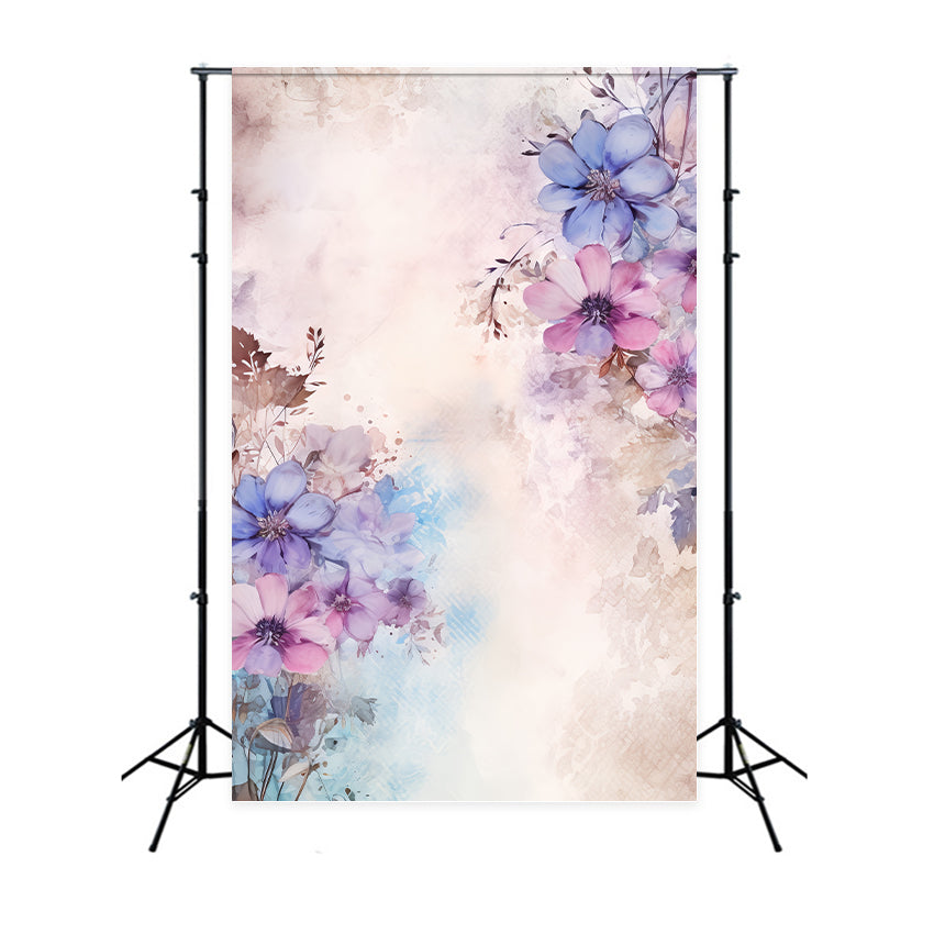 Fond Photo Floral Fantaisie Pastel Douce BRP2-70
