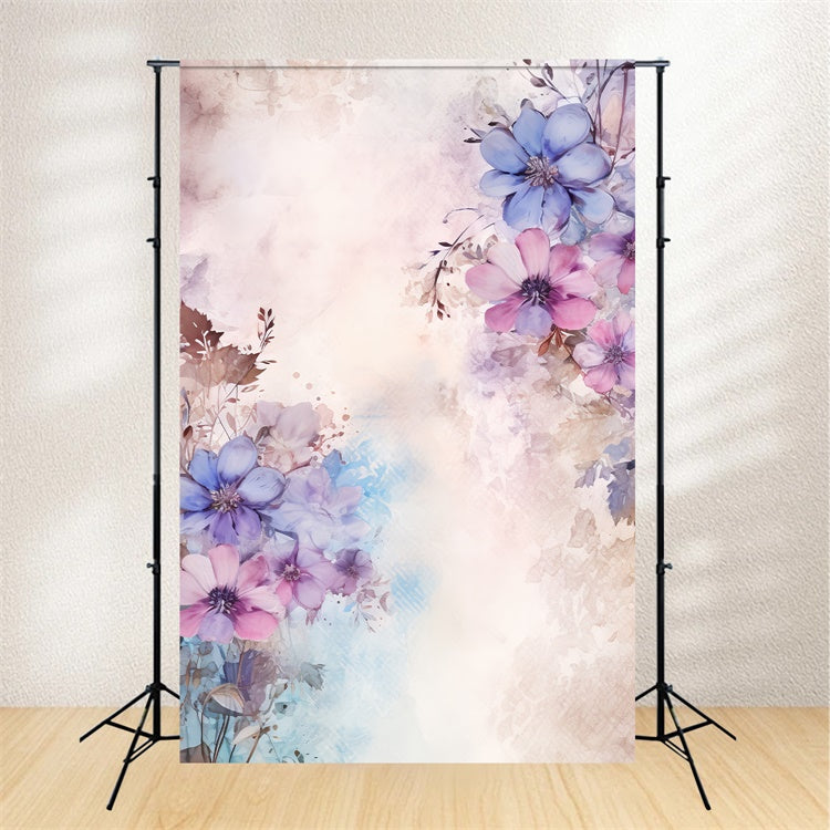 Fond Photo Floral Fantaisie Pastel Douce BRP2-70