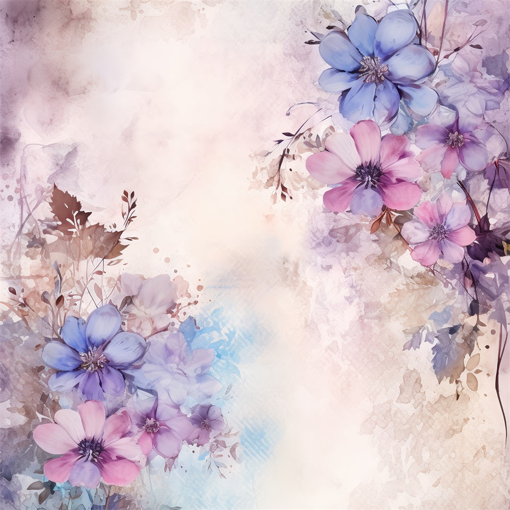 Fond Photo Floral Fantaisie Pastel Douce BRP2-70