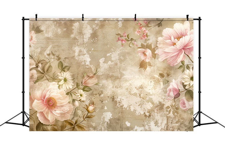 Fond Photo Fleur Rose Vintage Intemporelle Photography BRP2-71