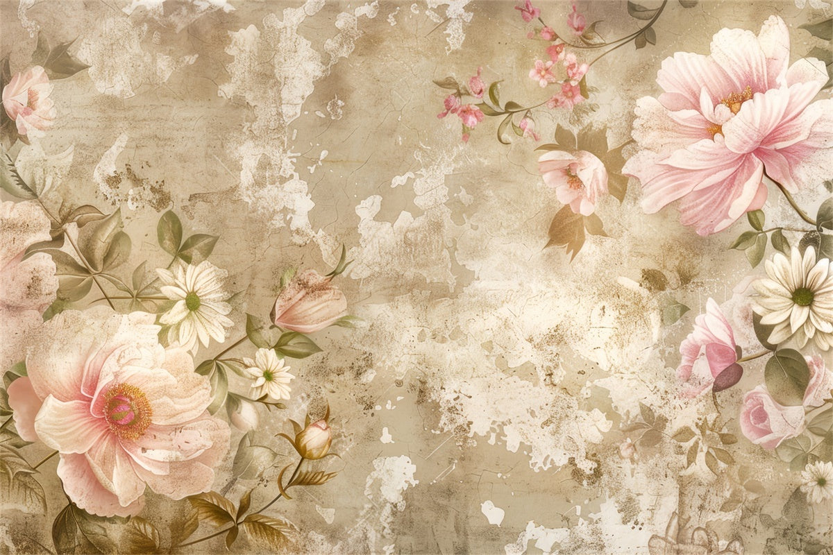 Fond Photo Fleur Rose Vintage Intemporelle Photography BRP2-71