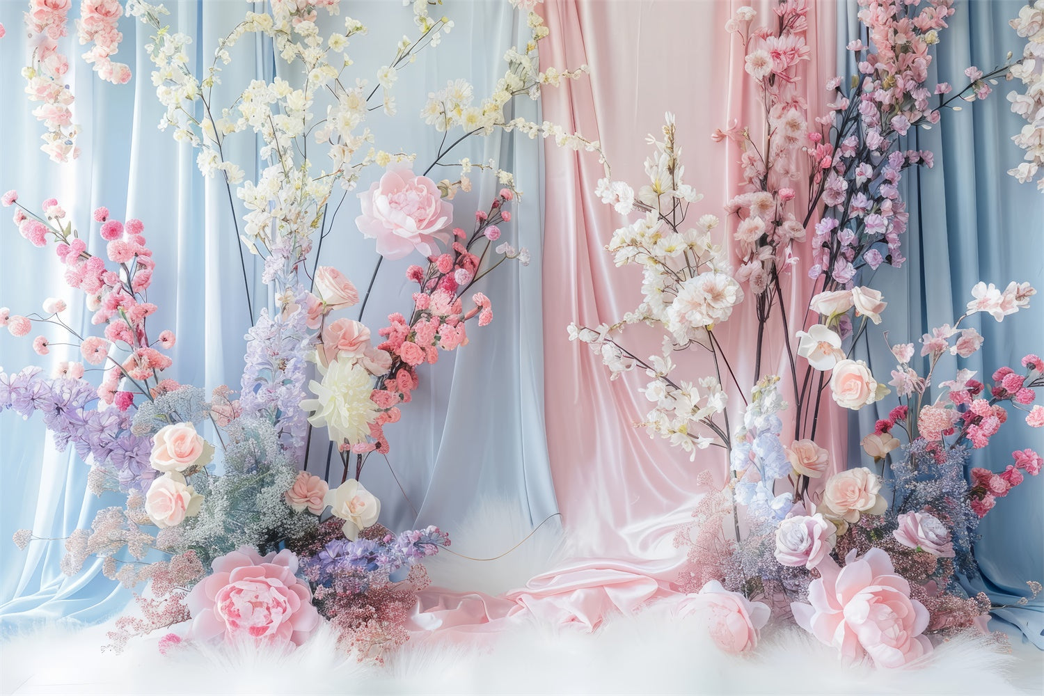 Fond Photo Fleurs Élégance Pastel Douce BRP2-85
