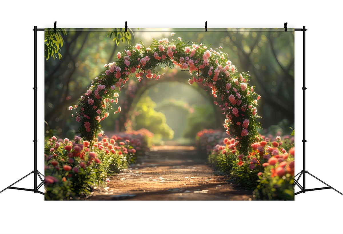 Fond Photo Fleur Sentier Florale de Printemps Épanouie BRP2-86