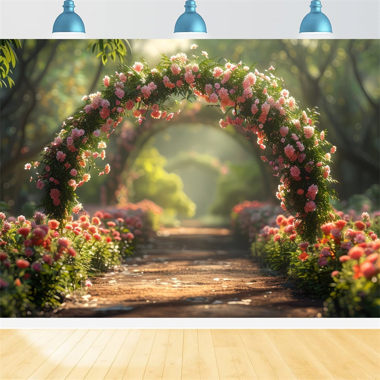 Fond Photo Fleur Sentier Florale de Printemps Épanouie BRP2-86