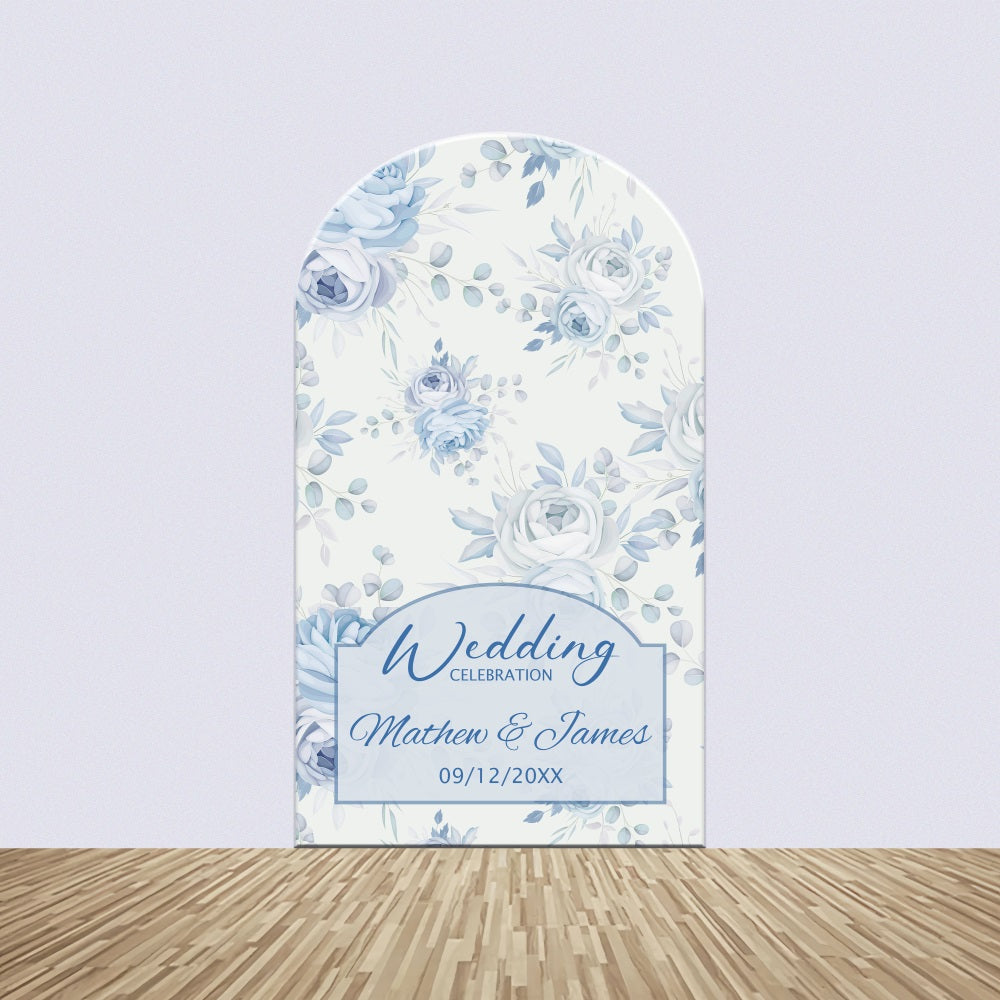 Kit de Toile de fond Arch Personnalisable Photo Mariage Fleurs Pastel Douces BRP4-148