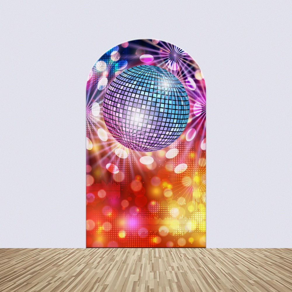 Kit de Toile de fond Arch Personnalisable Danse Boule Disco Étincelante BRP4-208