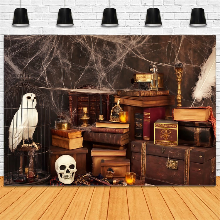 Toile de fond Halloween Sortilèges Crânes Bureau BRP57-114