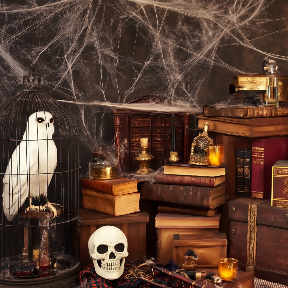 Toile de fond Halloween Sortilèges Crânes Bureau BRP57-114