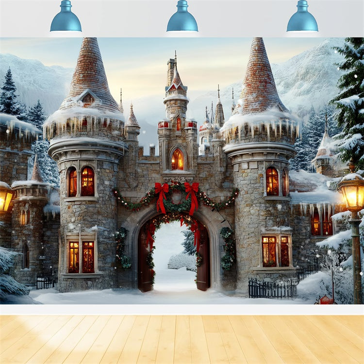 Toile de fond Noël Arche Festive du Château BRP57-118