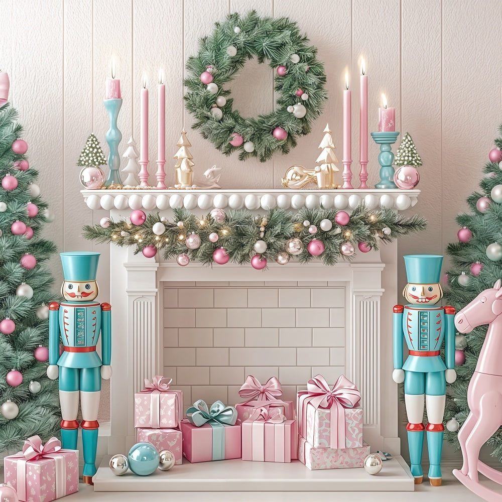 Toile de fond Noël Fantaisie Casse-Noisette Pastel BRP57-131