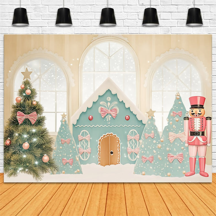 Toile de fond Noël Maison Sucrée Casse-Noisette BRP57-142