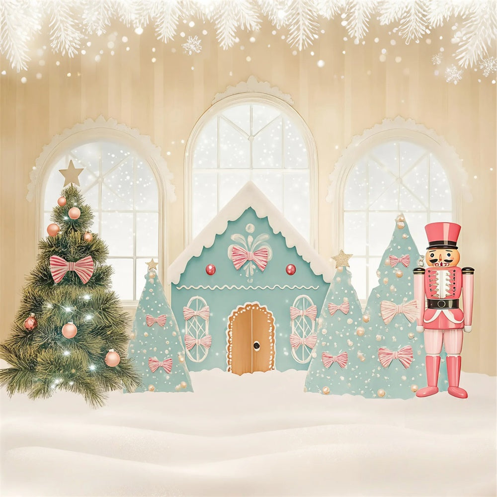 Toile de fond Noël Maison Sucrée Casse-Noisette BRP57-142