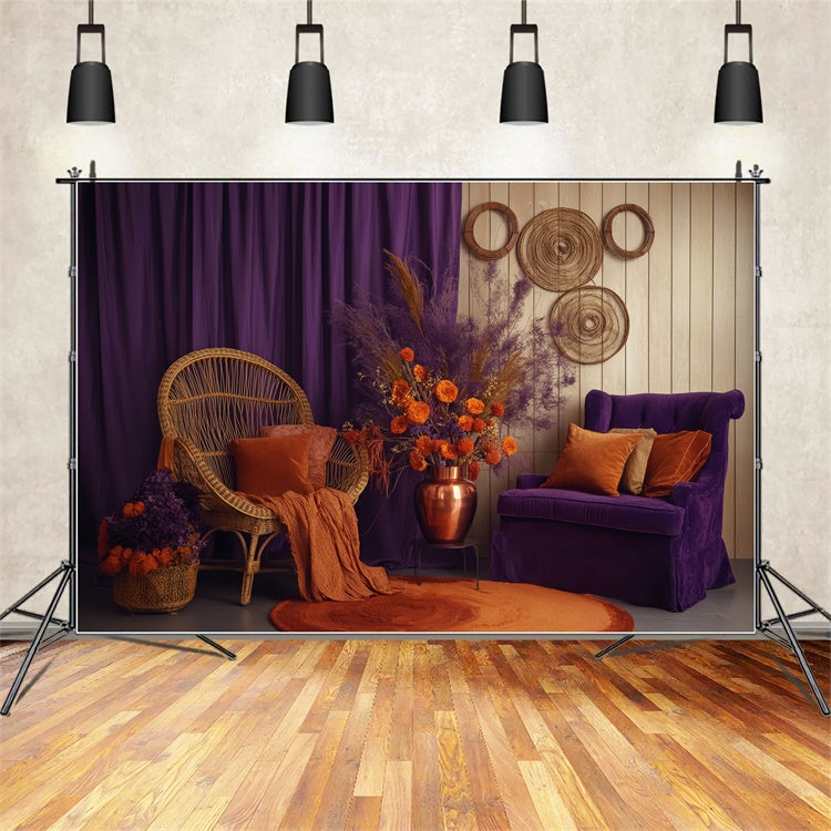 Toile de fond Photo Automne Salon Charme Récolte BRP57-186