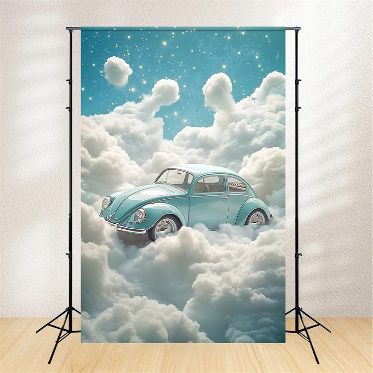 Toile de fond Nuage Aventure Voiture Rétro BRP57-213