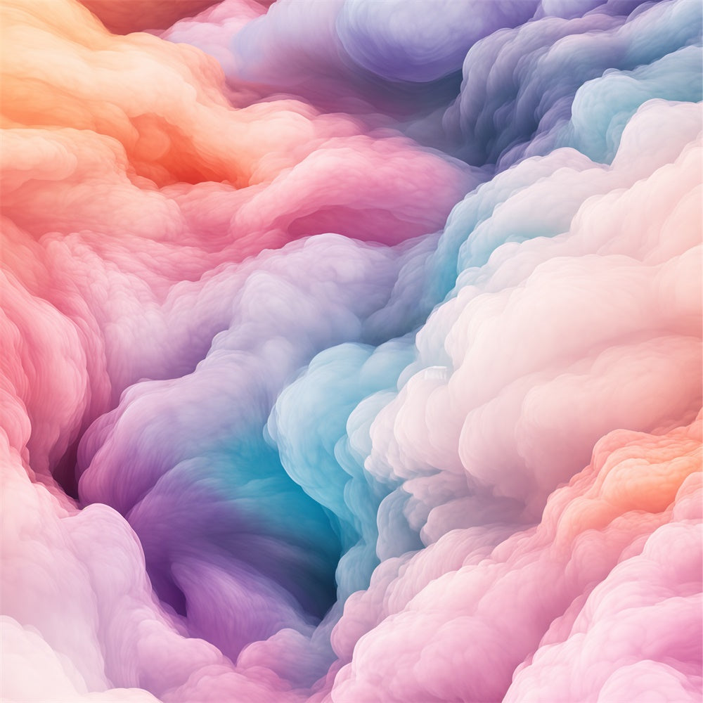 Toile de fond Nuage Arc-en-Ciel Brume Tourbillonnante BRP57-215