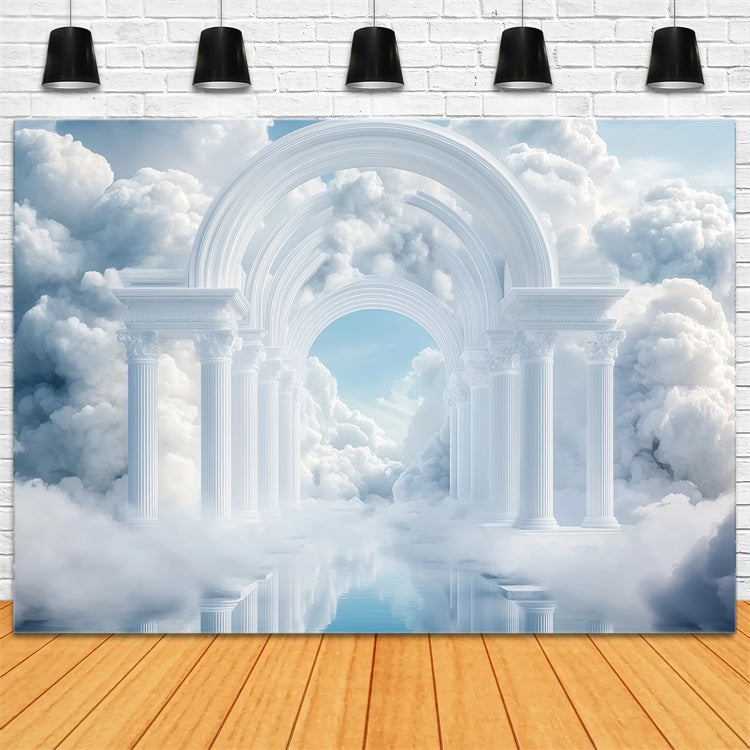 Toile de fond Nuages Arche Palais Céleste BRP57-216